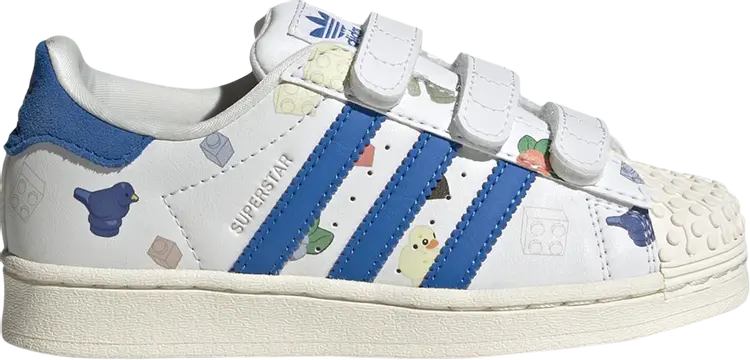 Кроссовки Adidas LEGO x Superstar CF J, белый
Кроссовки Adidas LEGO x Superstar CF J, белый