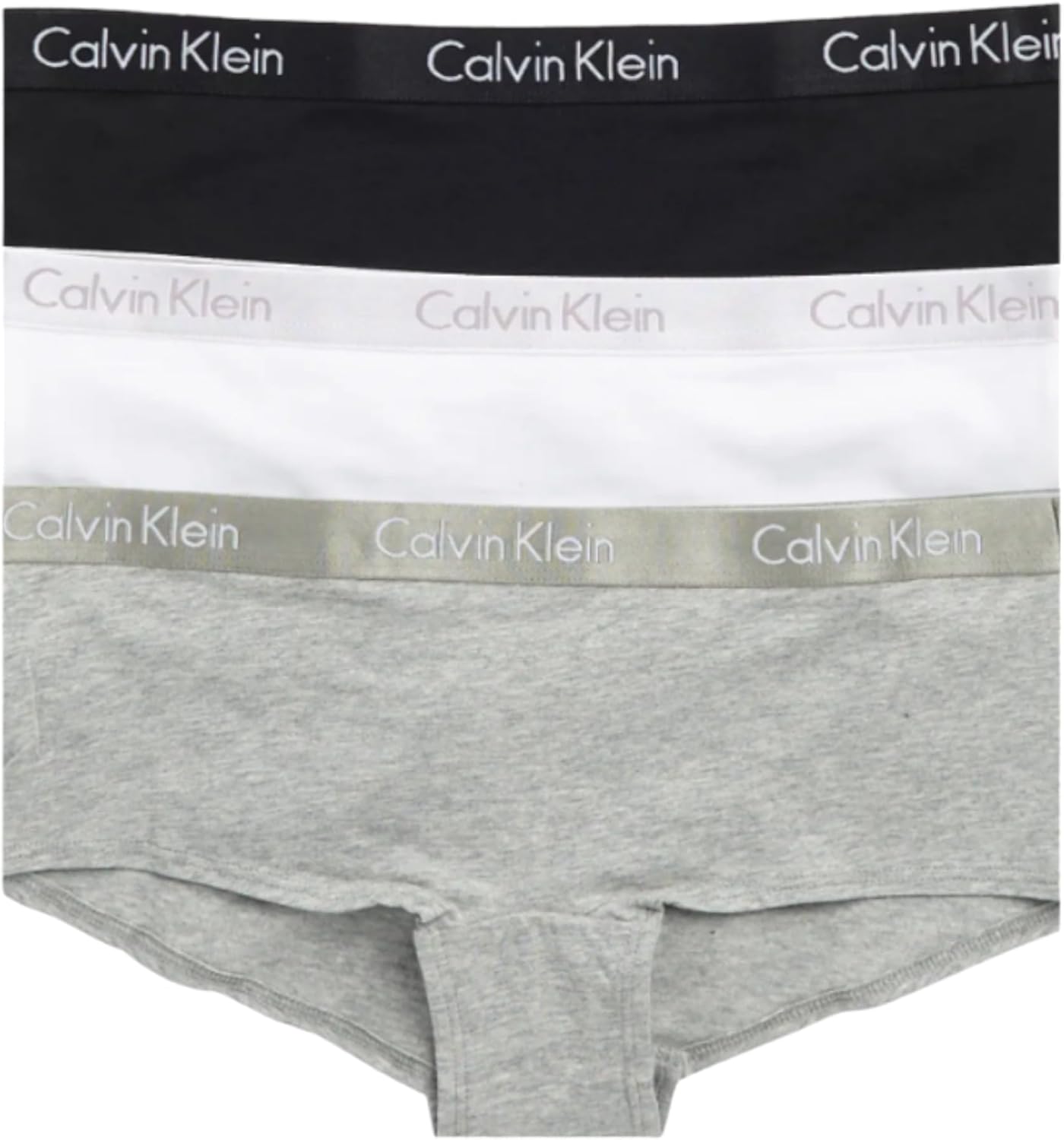 Женские трусики-шорты Calvin Klein Motive Cotton Boyshorts, 3 шт., Black/White/Grey Heather
Женские трусики-шорты Calvin Klein Motive Cotton Boyshorts, 3 шт., Black/White/Grey Heather