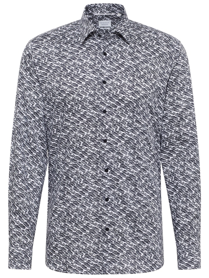 Рубашка Slim Fit черного цвета Eterna
Рубашка Slim Fit черного цвета Eterna