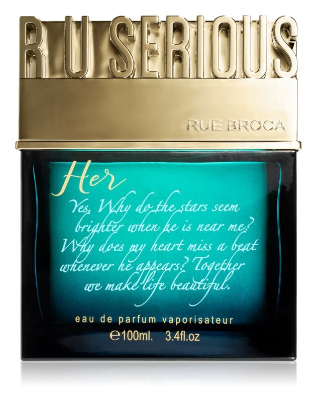Парфюмерная вода Rue Broca R U Serious Her, 100 мл
Парфюмерная вода Rue Broca R U Serious Her, 100 мл