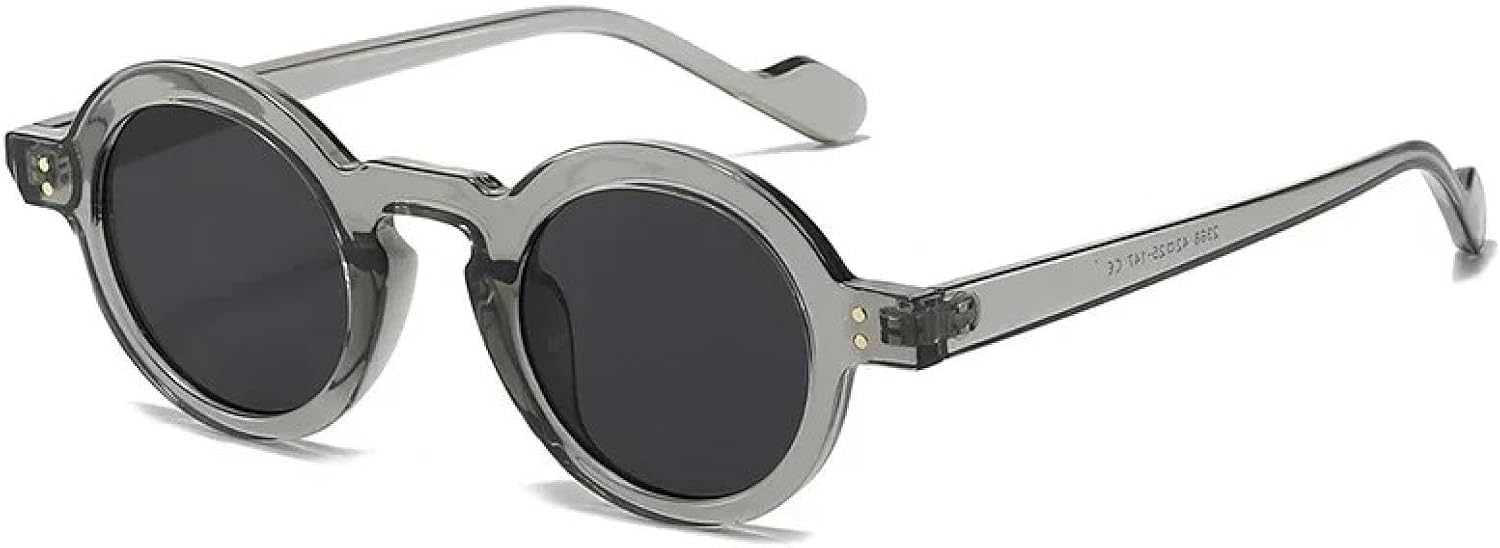 Ретро маленькие круглые солнцезащитные очки для женщин, модные, с прозрачными линзами Ocean, защита от УФ-излучения UV400, мужские, с заклепками, в стиле панк TVTBBVV, Grey Grey
Ретро маленькие круглые солнцезащитные очки для женщин, модные, с прозрачными линзами Ocean, защита от УФ-излучения UV400, мужские, с заклепками, в стиле панк TVTBBVV, Grey Grey