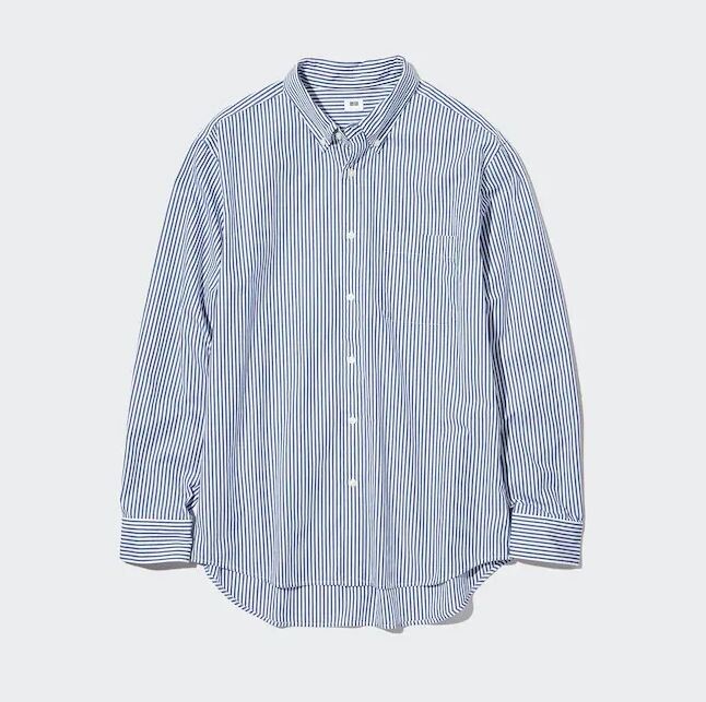 Рубашка стандартного кроя из сверхтонкой хлопчатобумажной ткани Uniqlo Extra Fine Cotton Broadcloth Regular Fit, синий
Рубашка стандартного кроя из сверхтонкой хлопчатобумажной ткани Uniqlo Extra Fine Cotton Broadcloth Regular Fit, синий
