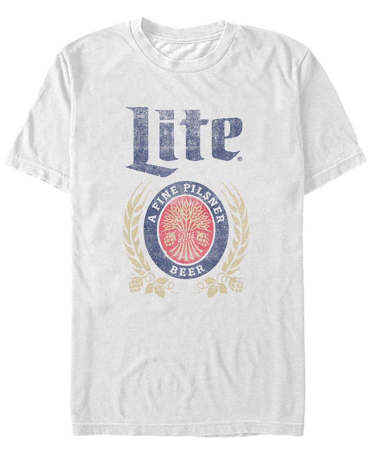 Мужская футболка с коротким рукавом miller lite distressed a fine pilsner logo Fifth Sun, белый
Мужская футболка с коротким рукавом miller lite distressed a fine pilsner logo Fifth Sun, белый