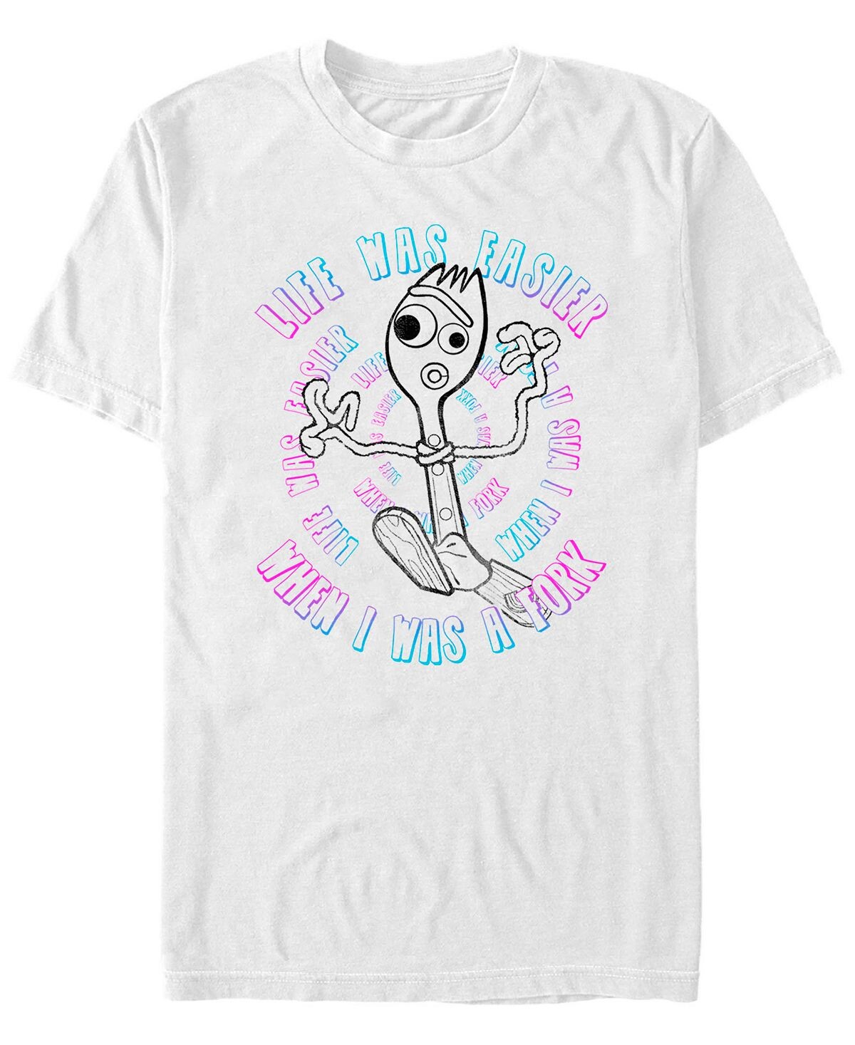 Мужская история игрушек disney pixar 4 forky жизнь была проще, когда я был вилкой футболка с коротким рукавом Fifth Sun, белый
Мужская история игрушек disney pixar 4 forky жизнь была проще, когда я был вилкой футболка с коротким рукавом Fifth Sun, белый