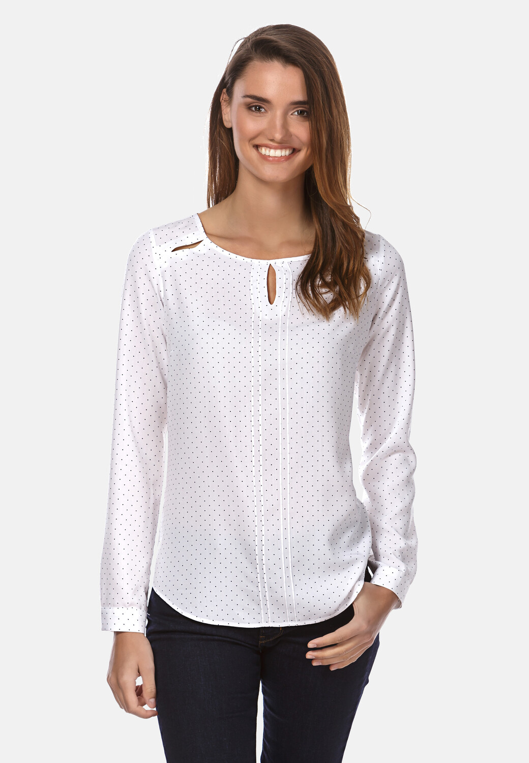 Блуза Vincenzo Boretti gerade geschnitten, белый
Блуза Vincenzo Boretti gerade geschnitten, белый