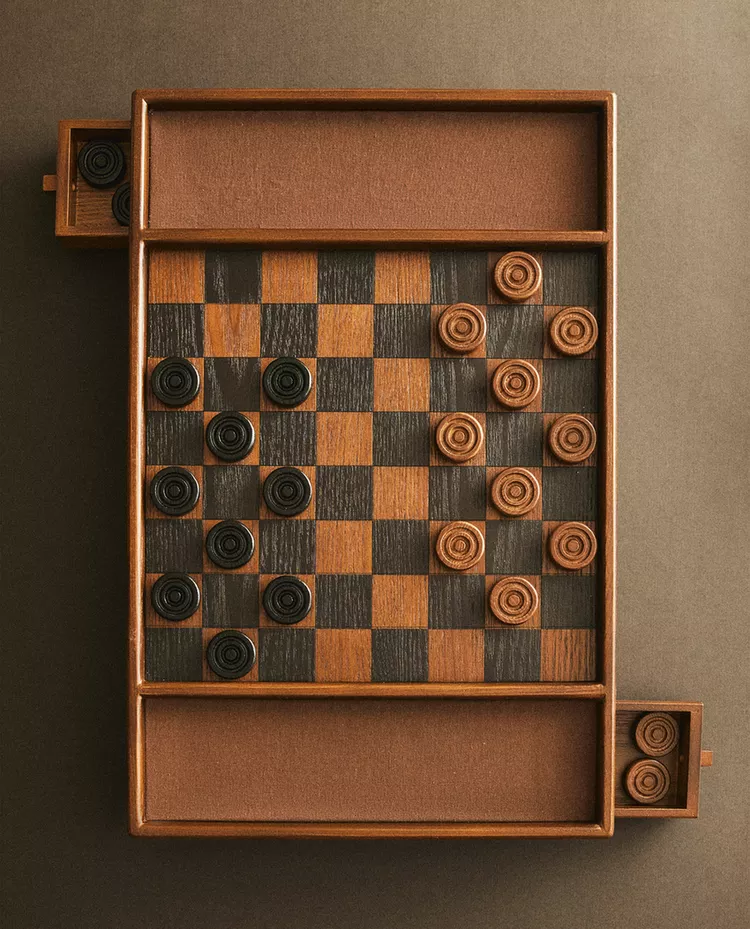 Настольная игра шашки Zara Home Wooden Checkers, коричневый
Настольная игра шашки Zara Home Wooden Checkers, коричневый
