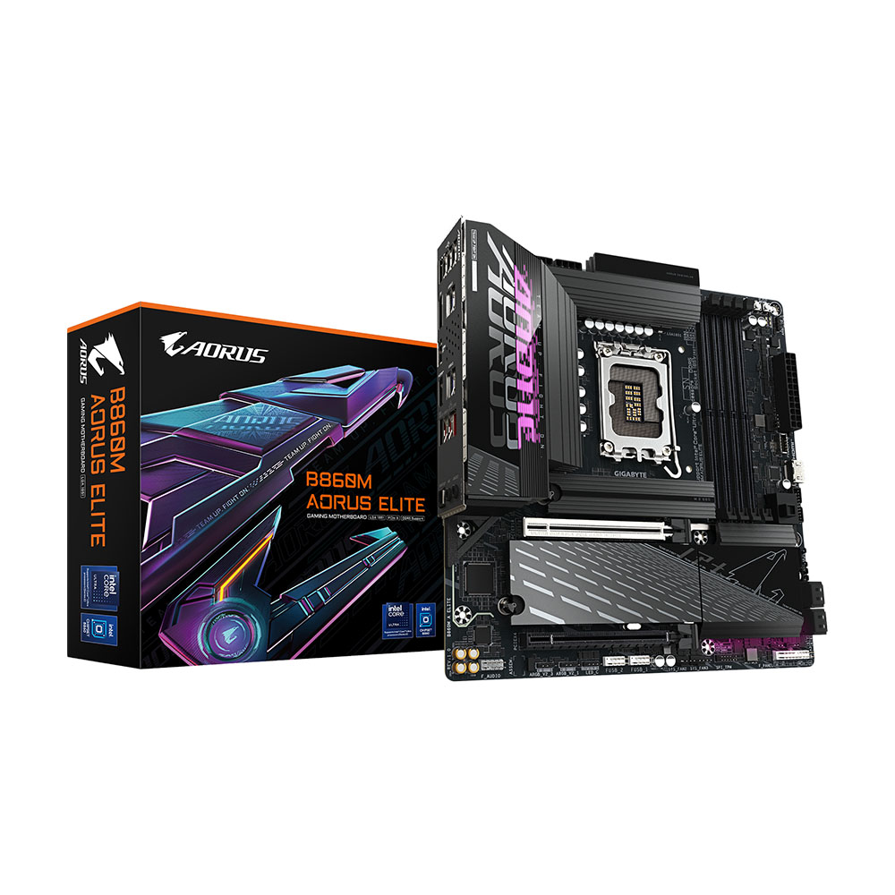Материнская плата Gigabyte B860M AORUS ELITE, LGA1851, DDR5
Материнская плата Gigabyte B860M AORUS ELITE, LGA1851, DDR5