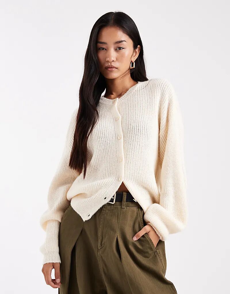 Вязаный кардиган ASOS DESIGN с рукавами-коконами в цвете экрю
Вязаный кардиган ASOS DESIGN с рукавами-коконами в цвете экрю