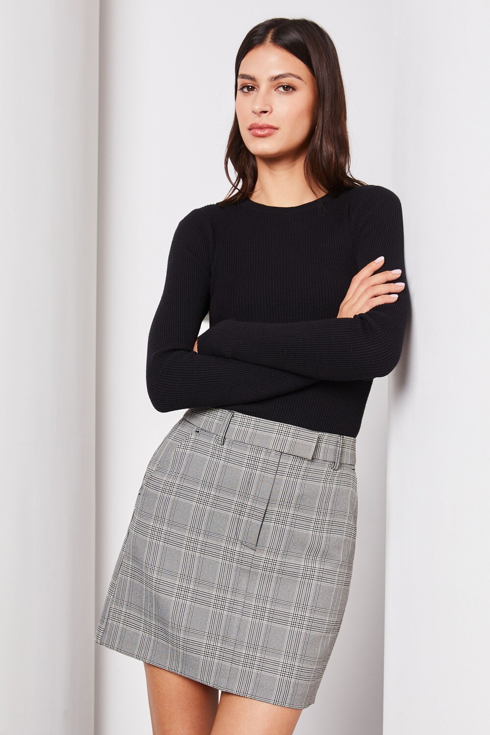 Мини юбка в клетку Lipsy, черный
Мини юбка в клетку Lipsy, черный