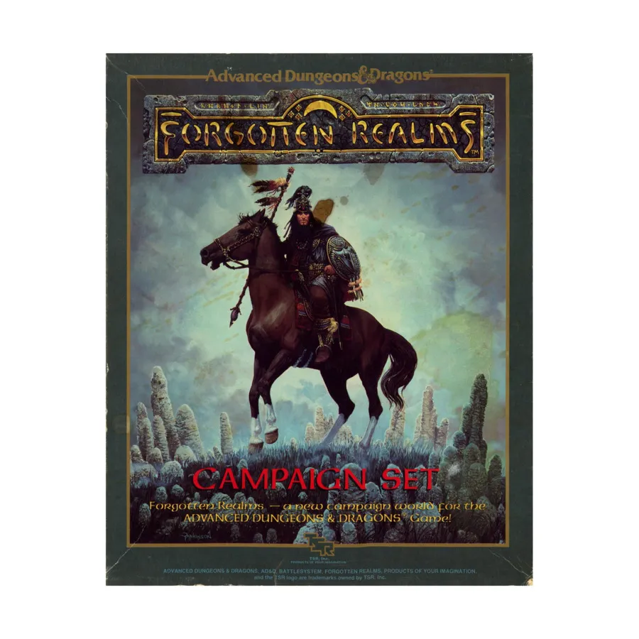 Бокс-сет Forgotten Realms Campaign Setting (1st Edition, 3rd Printing), Forgotten Realms - Box Sets & Miscellaneous 
Бокс-сет Forgotten Realms Campaign Setting (1st Edition, 3rd Printing), Forgotten Realms - Box Sets & Miscellaneous
