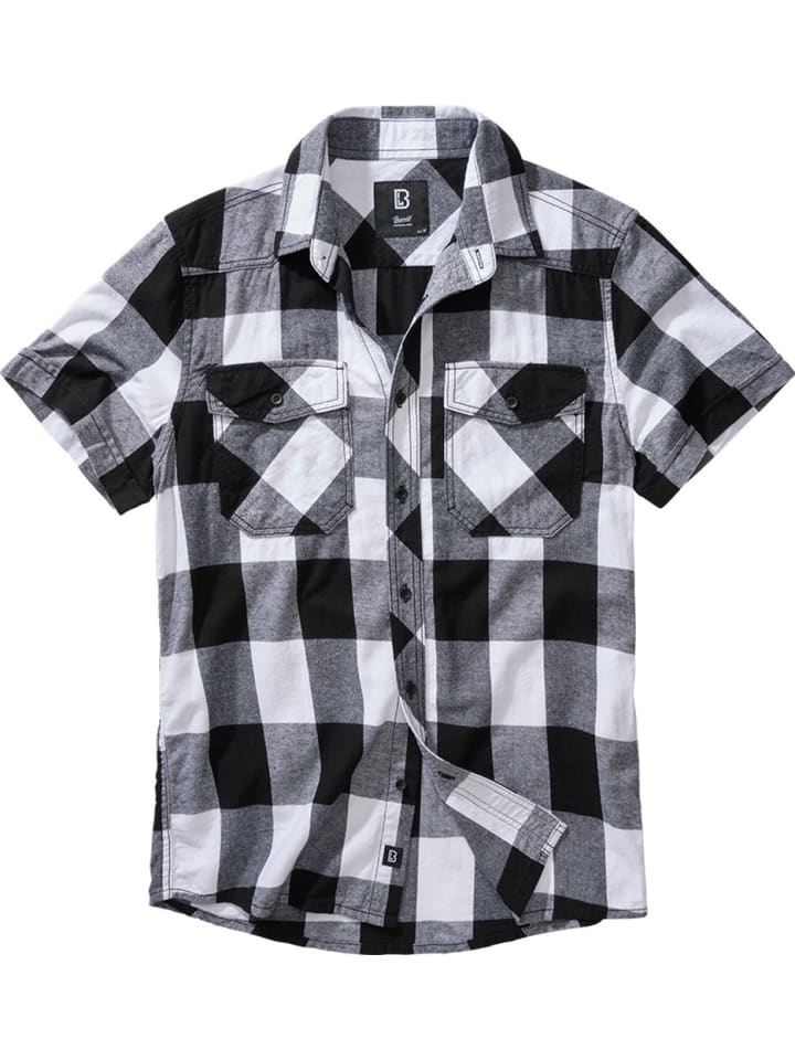 Белая клетчатая рубашка с коротким рукавом Brandit
Белая клетчатая рубашка с коротким рукавом Brandit
