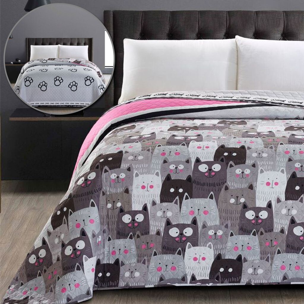 Покрывало Colors - роскошное покрывало с двусторонним дизайном, размер: 170 x 270 см, дизайн: Нашествие кошек DecoKing
Покрывало Colors - роскошное покрывало с двусторонним дизайном, размер: 170 x 270 см, дизайн: Нашествие кошек DecoKing
