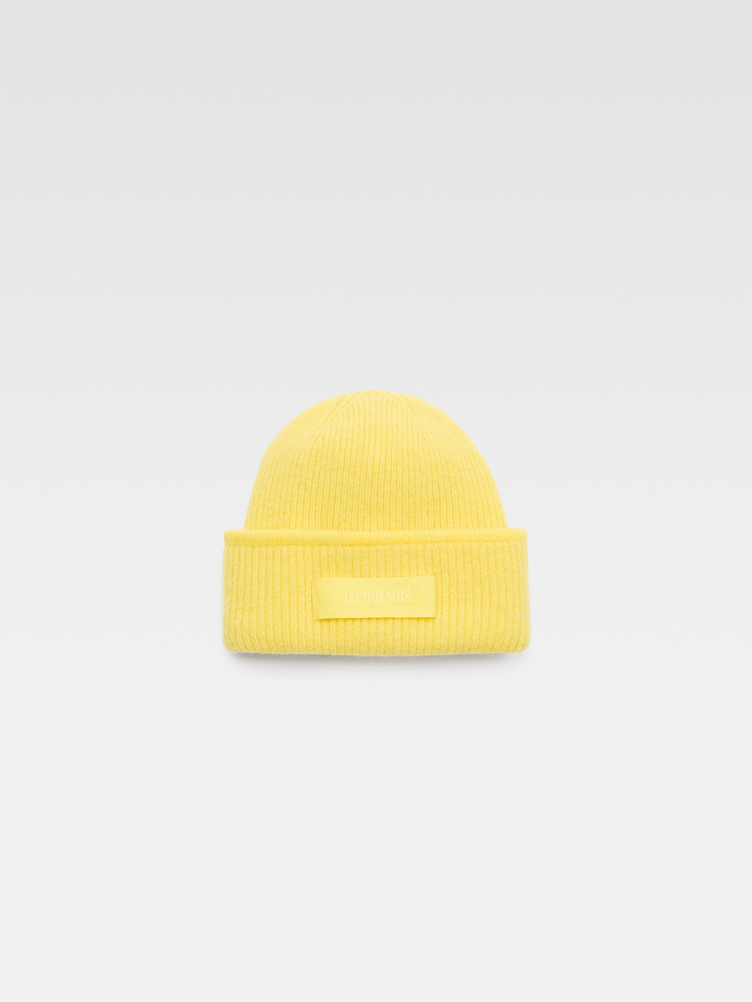 Кепка с логотипом Grosgrain JACQUEMUS The Gros Grain beanie, желтый 
Кепка с логотипом Grosgrain JACQUEMUS The Gros Grain beanie, желтый