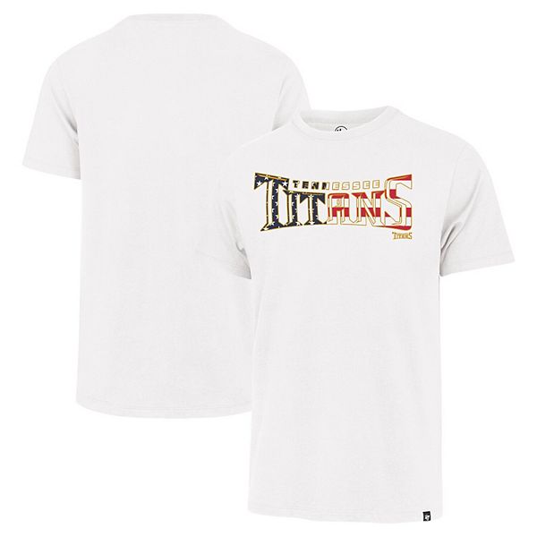 Мужская футболка '47 white tennessee titans flag script franklin 47 Brand
Мужская футболка '47 white tennessee titans flag script franklin 47 Brand