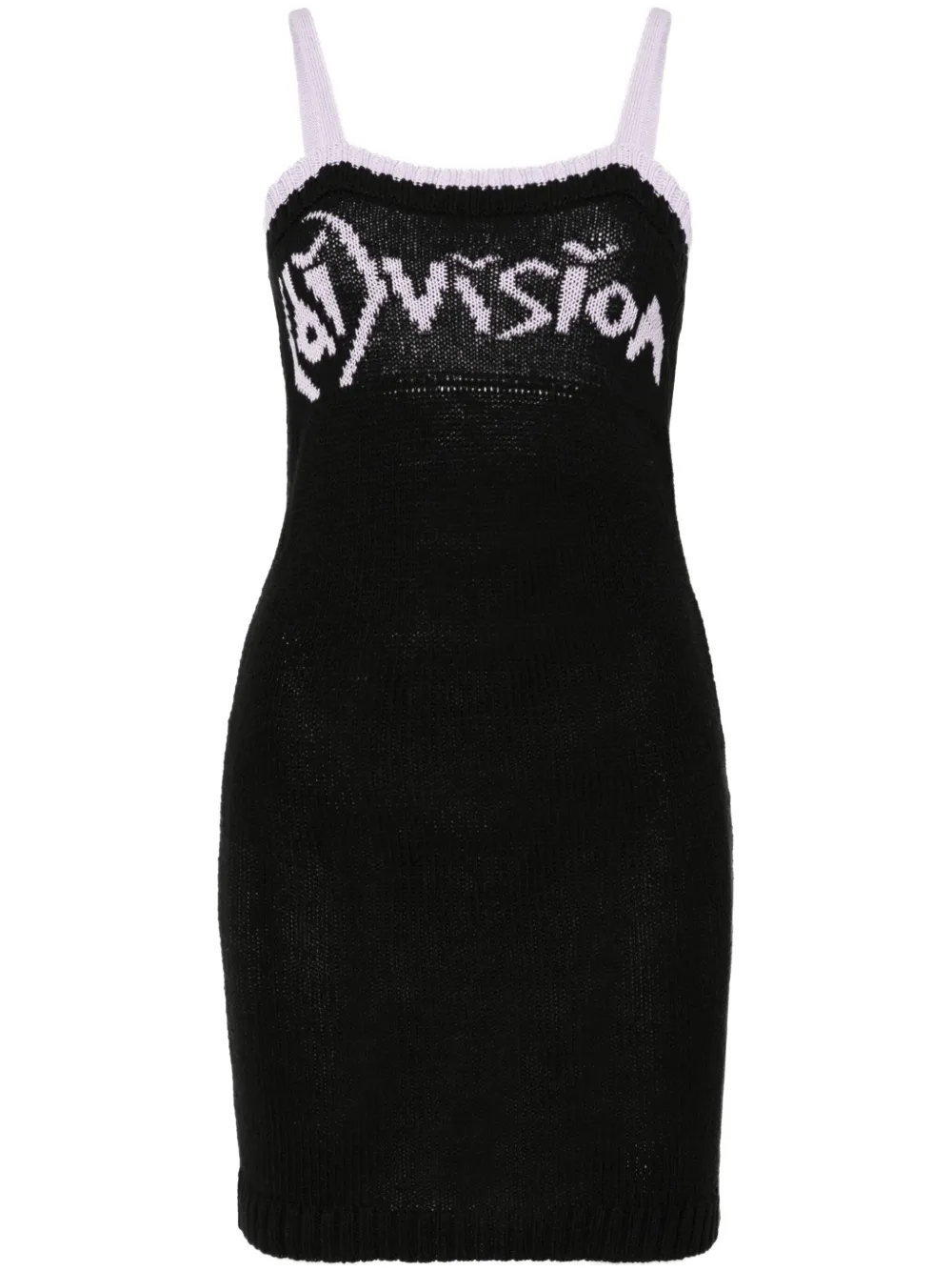 Трикотажное платье мини с логотипом (di)vision, черный
Трикотажное платье мини с логотипом (di)vision, черный