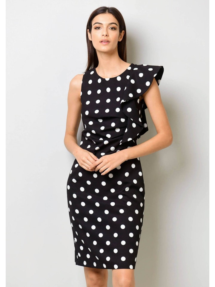 Alba Moda Платье с односторонней оборкой, черное
Alba Moda Платье с односторонней оборкой, черное