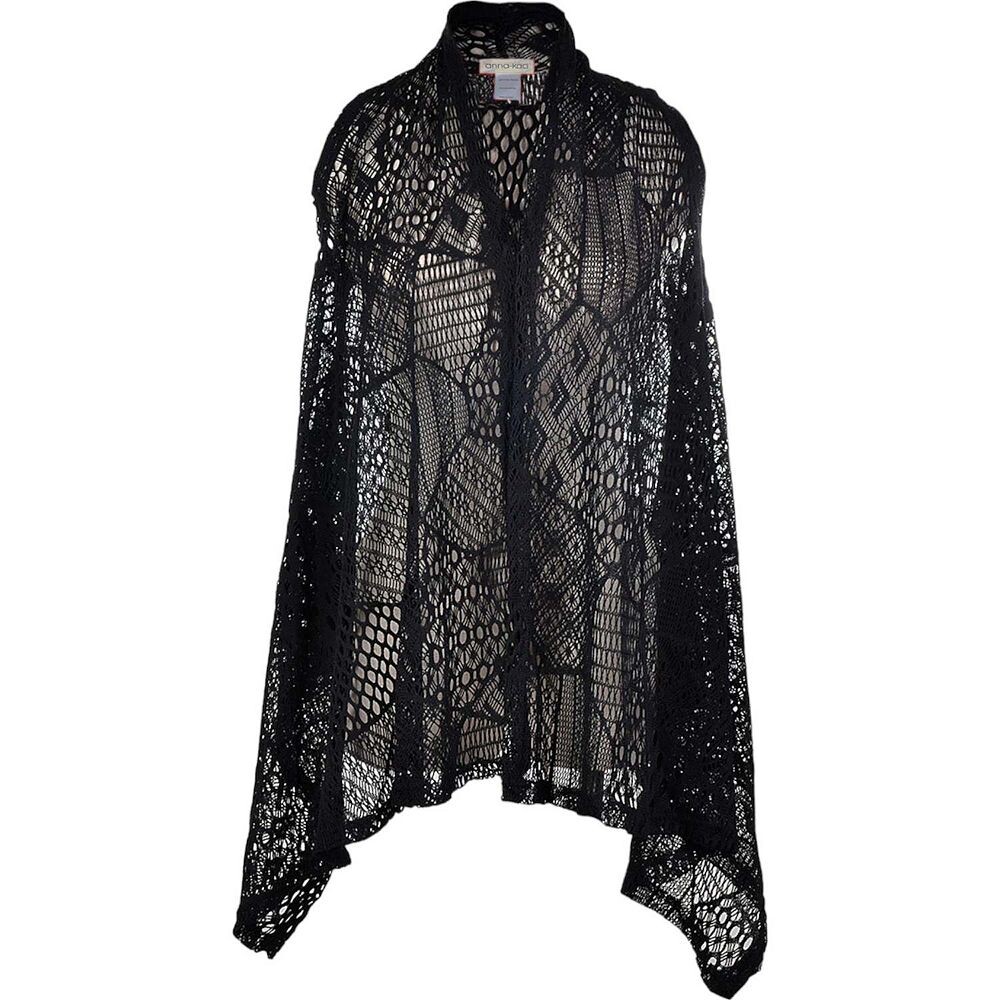Женский кардиган без рукавов с открытой передней частью, связанный крючком, бикини Anna-Kaci, черный
Женский кардиган без рукавов с открытой передней частью, связанный крючком, бикини Anna-Kaci, черный