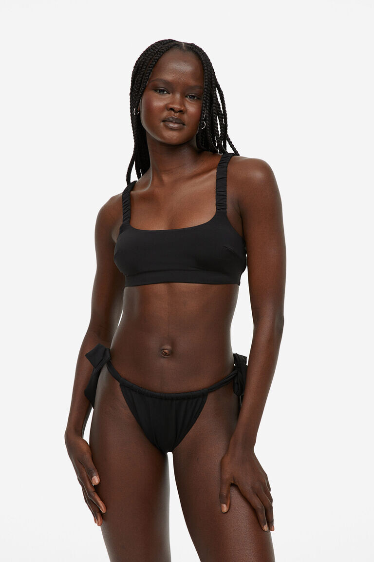 Мягкий верх бикини H&M, черный
Мягкий верх бикини H&M, черный