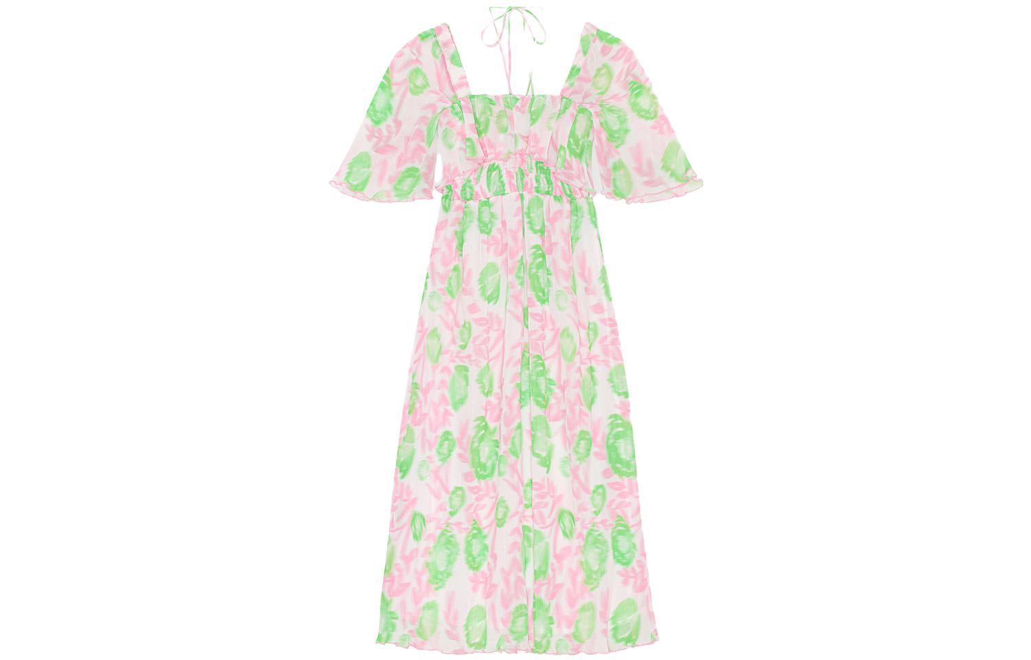 Короткое платье с рукавами GANNI, розовая сетка
Короткое платье с рукавами GANNI, розовая сетка