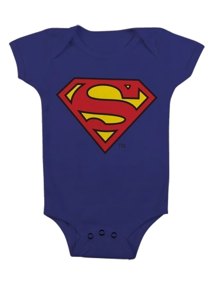 Superman Детский боди с короткими рукавами, синего цвета
Superman Детский боди с короткими рукавами, синего цвета
