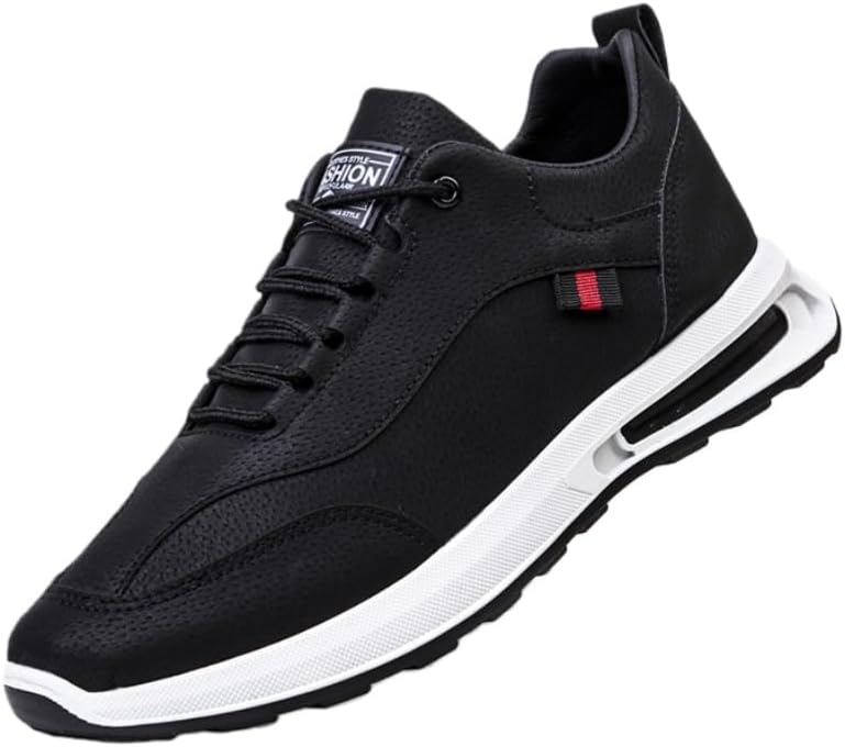 Мужские кожаные повседневные спортивные кроссовки - прочные, противоскользящие, дышащие, подходящие для бега, стильные и универсальные Fmshi, черный
Мужские кожаные повседневные спортивные кроссовки - прочные, противоскользящие, дышащие, подходящие для бега, стильные и универсальные Fmshi, черный