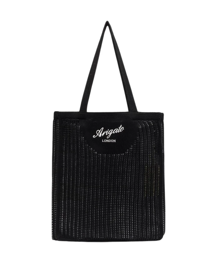 Однотонная тканая трикотажная сумка-шоппер в клетку Axel Arigato, черный
Однотонная тканая трикотажная сумка-шоппер в клетку Axel Arigato, черный