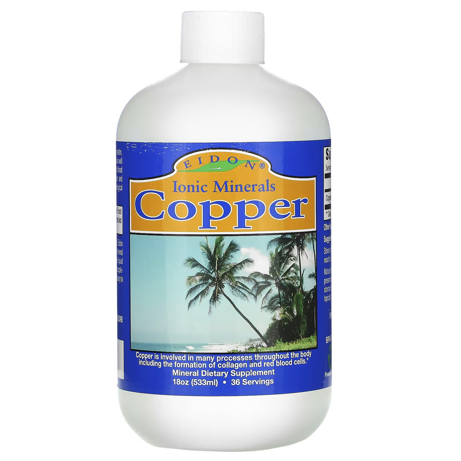 Eidon Mineral Supplements, Медь, 533 мл (18 унций)
Eidon Mineral Supplements, Медь, 533 мл (18 унций)