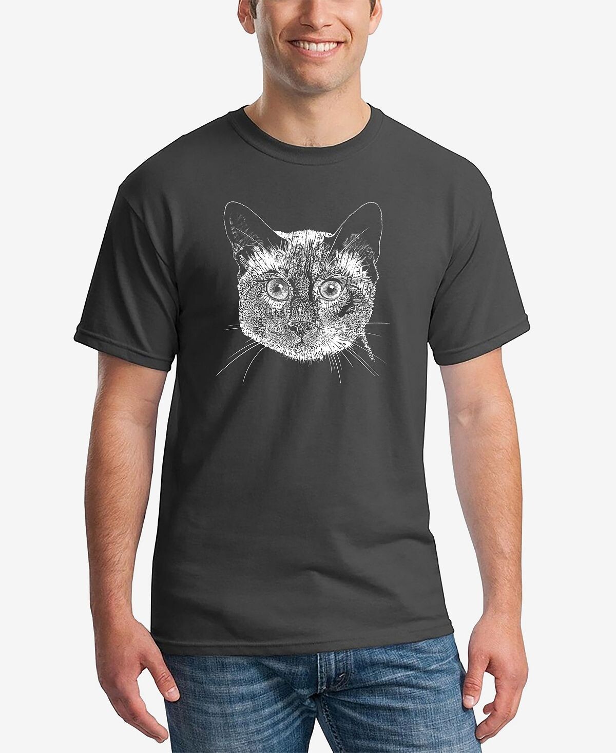 Мужская футболка word art siamese cat LA Pop Art, темно-серый
Мужская футболка word art siamese cat LA Pop Art, темно-серый