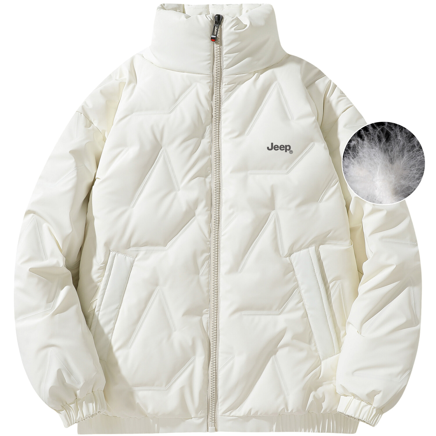 Пуховик унисекс Jeep, белый
Пуховик унисекс Jeep, белый