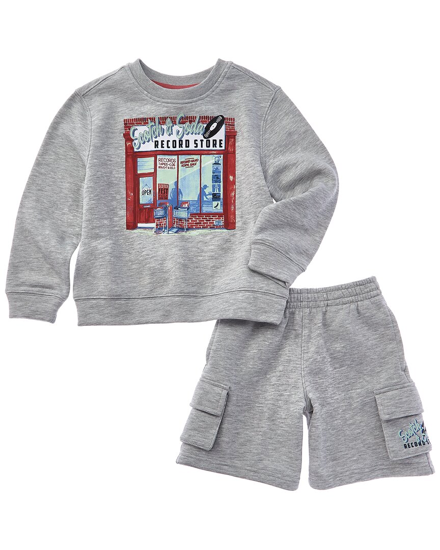 Scotch & Soda комплект из флисовой толстовки и шорт 2 в 1, серый
Scotch & Soda комплект из флисовой толстовки и шорт 2 в 1, серый