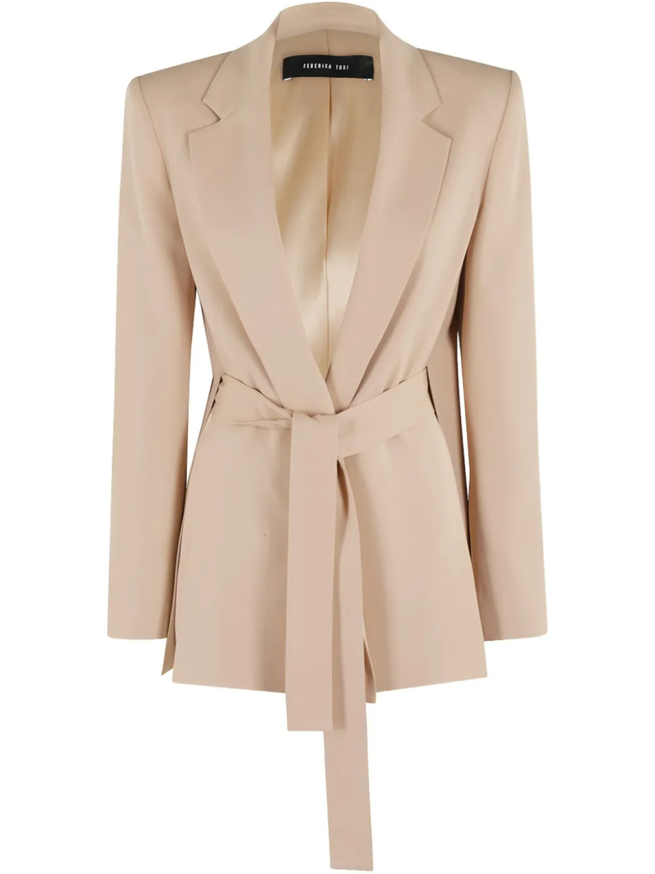 Federica Tosi блейзер с поясом, нейтральный
Federica Tosi блейзер с поясом, нейтральный