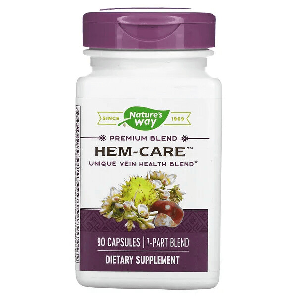 HEM-CARE Nature's Way, 90 капсул
HEM-CARE Nature's Way, 90 капсул