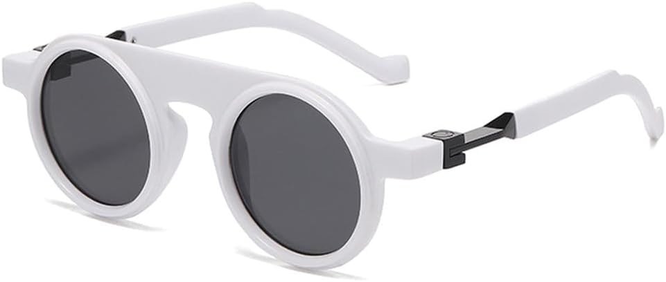 Ретро круглые женские солнцезащитные очки в стиле панк, модные прозрачные градиентные линзы, защита от УФ-излучения UV400, трендовые мужские солнцезащитные очки HYYZZC, White Grey
Ретро круглые женские солнцезащитные очки в стиле панк, модные прозрачные градиентные линзы, защита от УФ-излучения UV400, трендовые мужские солнцезащитные очки HYYZZC, White Grey