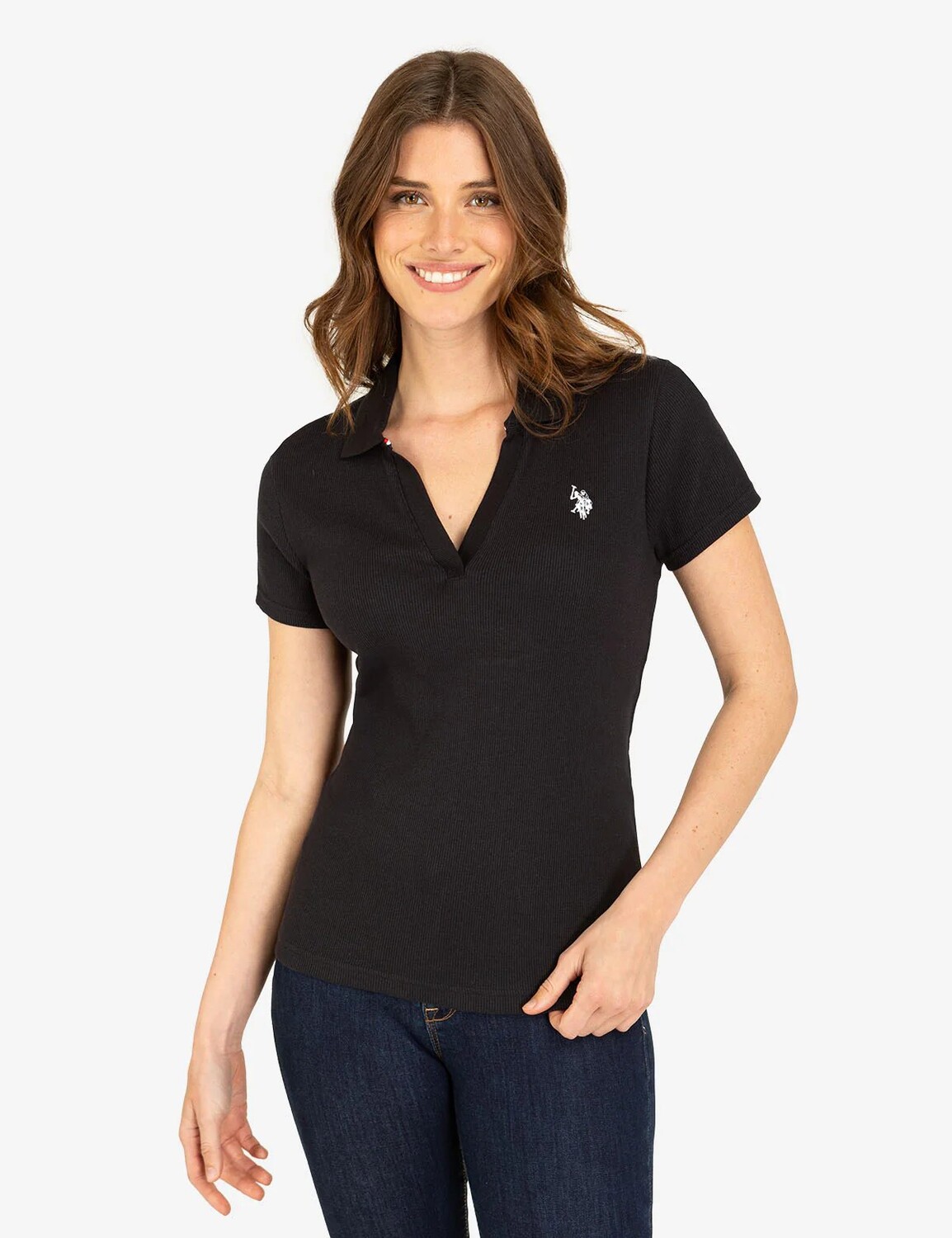 Рубашка-поло U.S. Polo Assn. в рубчик, черный
Рубашка-поло U.S. Polo Assn. в рубчик, черный