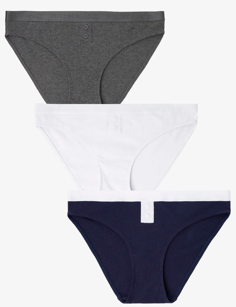 Комплект трусов U.S. Polo Assn 3pk Assorted Ribbed, 3 шт.
Комплект трусов U.S. Polo Assn 3pk Assorted Ribbed, 3 шт.