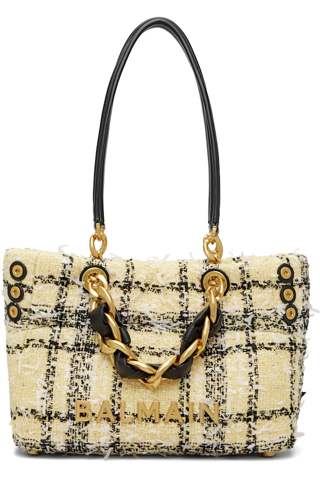 Твидовая сумка в клетку, 1945 год Balmain, желтый
Твидовая сумка в клетку, 1945 год Balmain, желтый