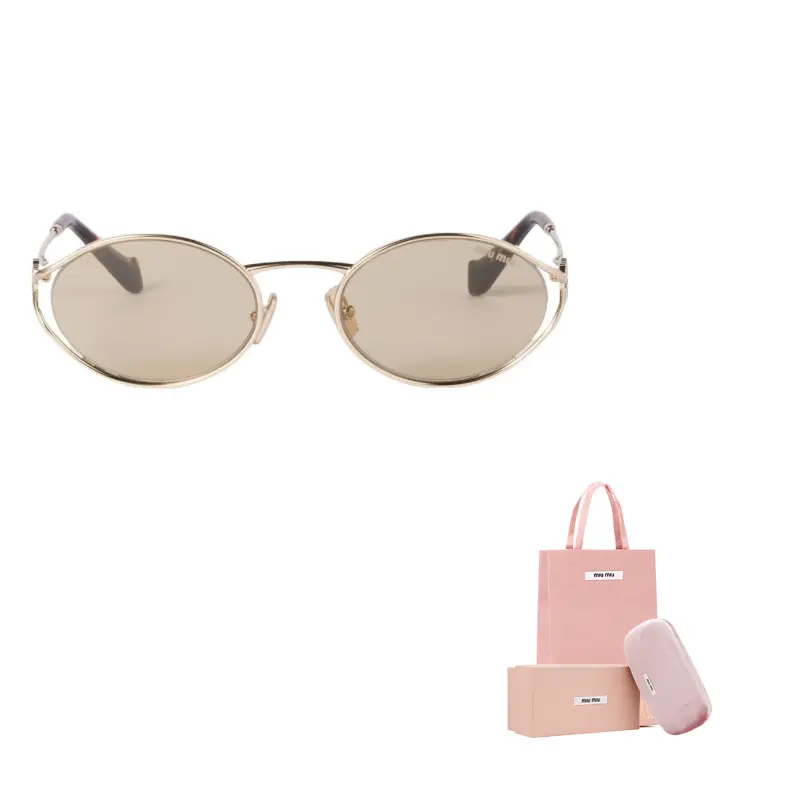 Солнцезащитные очки с круглой оправой Logo MIU MIU
Солнцезащитные очки с круглой оправой Logo MIU MIU
