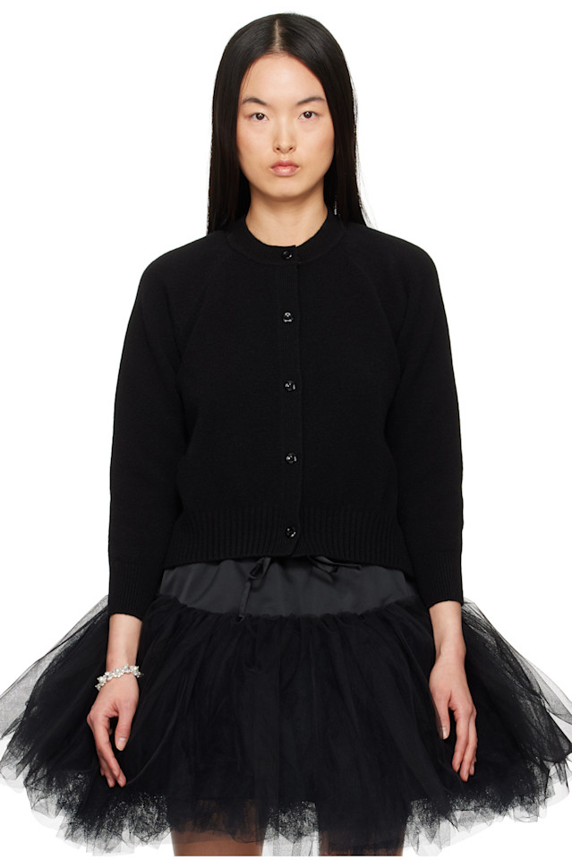 Кардиган с открытой спинкой Simone Rocha, черный
Кардиган с открытой спинкой Simone Rocha, черный