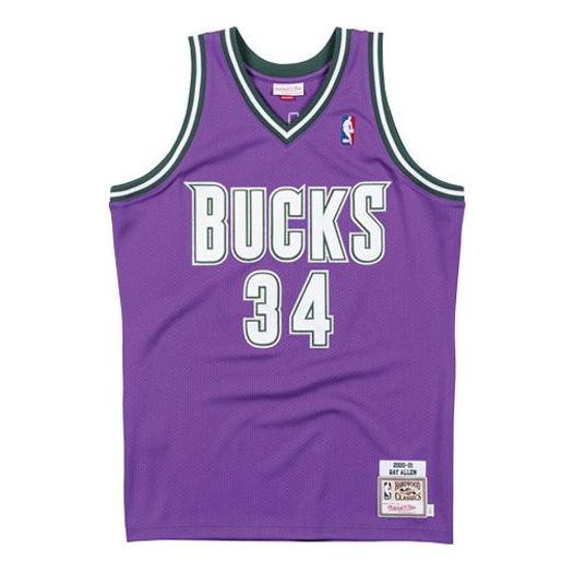 Баскетбольное джерси Mitchell & Ness NBA Authentic Jersey 'Milwaukee Bucks - Ray Allen 2000-01', разноцветный
Баскетбольное джерси Mitchell & Ness NBA Authentic Jersey 'Milwaukee Bucks - Ray Allen 2000-01', разноцветный