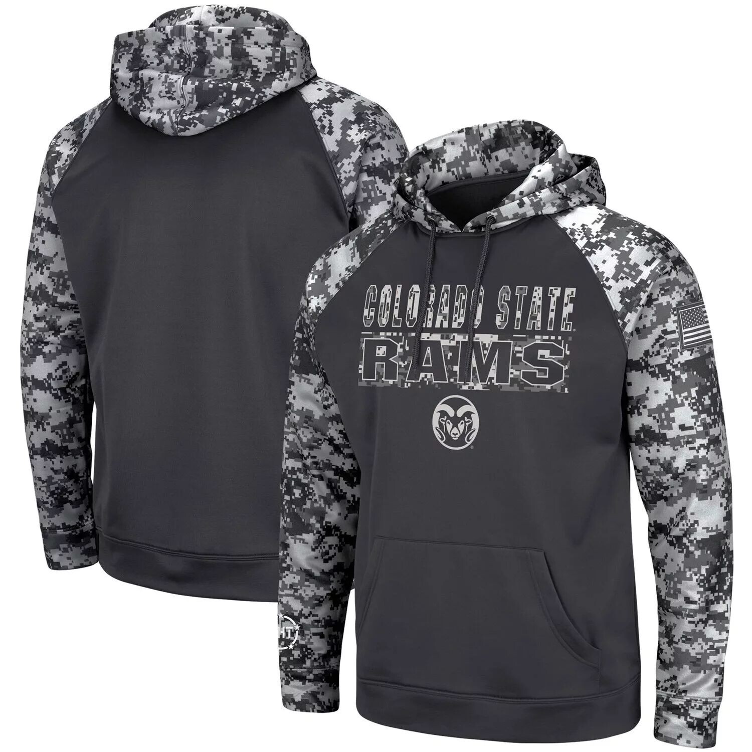 Мужской темно-серый пуловер с капюшоном Colorado State Rams OHT Military Appreciation Digital Camo Colosseum
Мужской темно-серый пуловер с капюшоном Colorado State Rams OHT Military Appreciation Digital Camo Colosseum