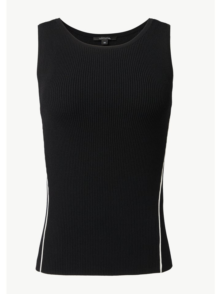 Comma Вязаный жилет-пуловер черного цвета (9999_black)
Comma Вязаный жилет-пуловер черного цвета (9999_black)