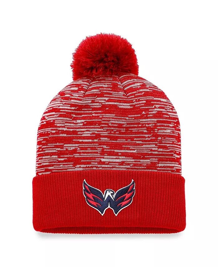 Мужская красная вязаная шапка Washington Capitals Defender с манжетами и помпоном Fanatics
Мужская красная вязаная шапка Washington Capitals Defender с манжетами и помпоном Fanatics