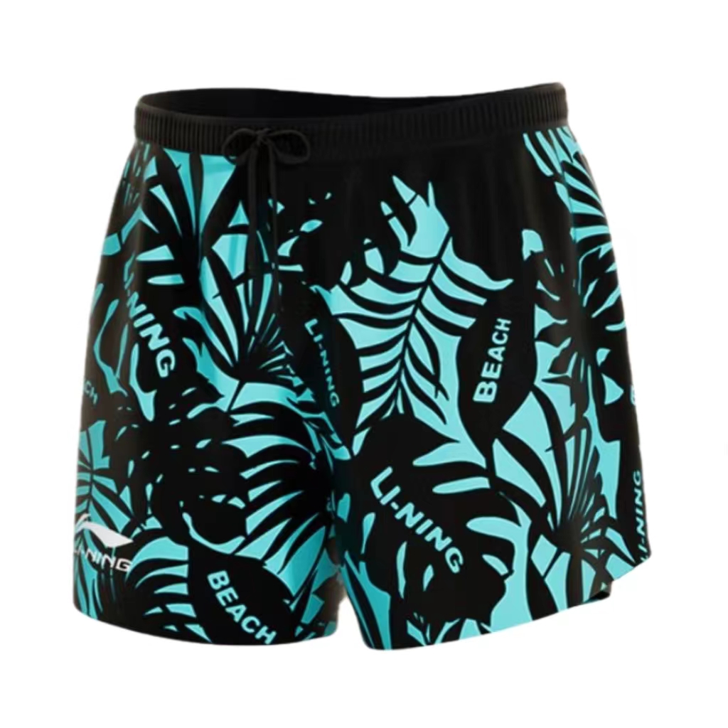 Пляжные шорты мужские LINING, Комплект (плавательная шапочка + очки для плавания + плавки)