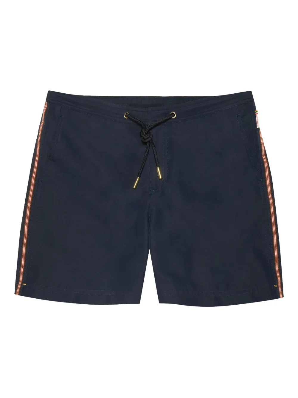 Плавки-шорты с завязками на шнурке в полоску «Бульдог» Orlebar Brown, синий
Плавки-шорты с завязками на шнурке в полоску «Бульдог» Orlebar Brown, синий