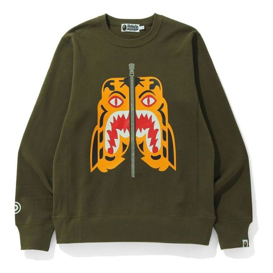 Свитшот A Bathing Ape BAPE Tiger Crewneck 'Olivedrab'
Свитшот A Bathing Ape BAPE Tiger Crewneck 'Olivedrab'