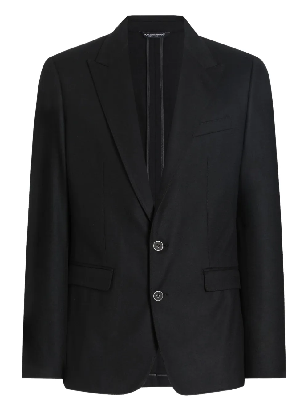 Однобортный пиджак DOLCE & GABBANA, черный
Однобортный пиджак DOLCE & GABBANA, черный