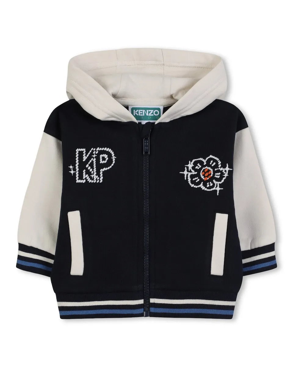 Детская куртка голубого цвета из хлопка Kenzo Kids
Детская куртка голубого цвета из хлопка Kenzo Kids