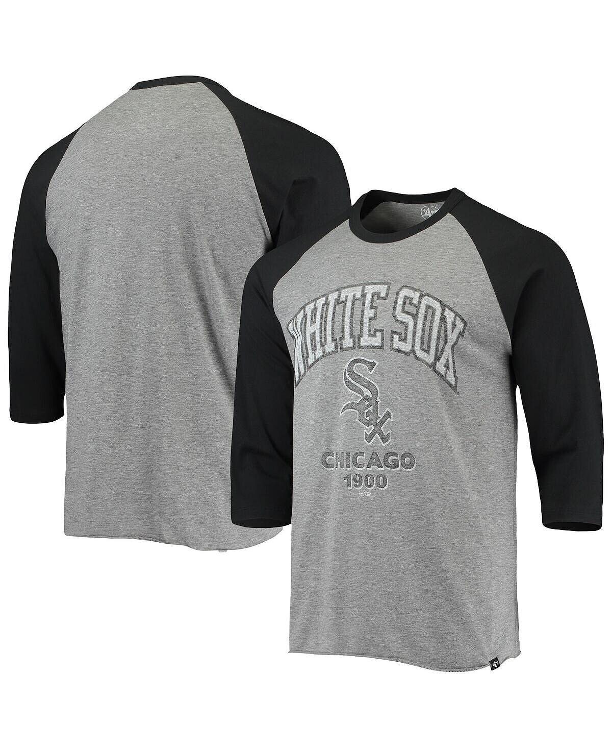 Мужская футболка '47 heather grey, black chicago white sox 1900 inaugural season vintage look raglan 3, футболка с 4 рукавами '47 Brand, мульти
Мужская футболка '47 heather grey, black chicago white sox 1900 inaugural season vintage look raglan 3, футболка с 4 рукавами '47 Brand, мульти