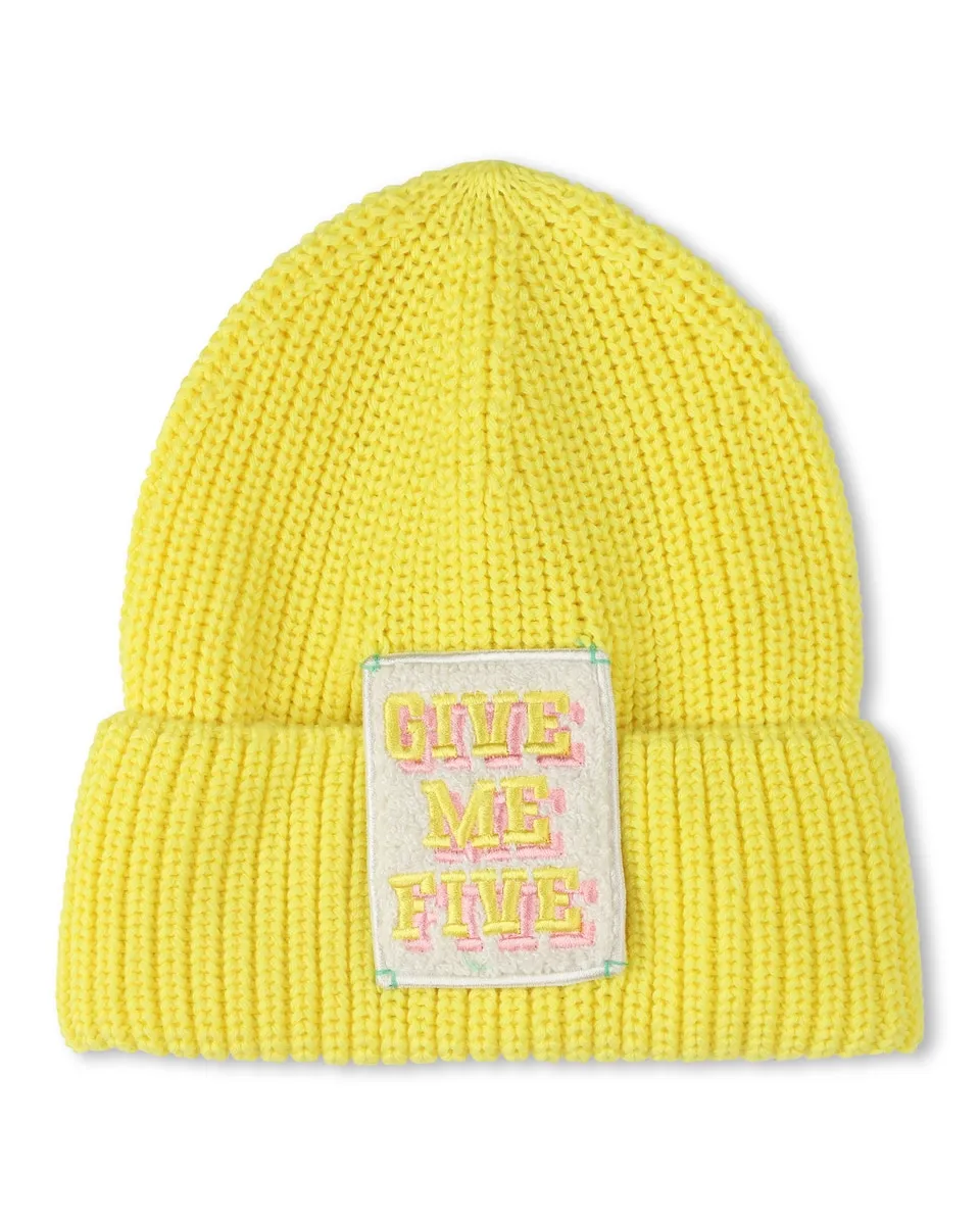 Желтая детская шапочка из хлопка Billieblush
Желтая детская шапочка из хлопка Billieblush