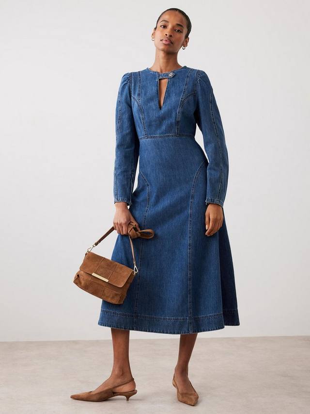 Платье миди с джинсовыми деталями Mint Velvet, Blue/Multi
Платье миди с джинсовыми деталями Mint Velvet, Blue/Multi